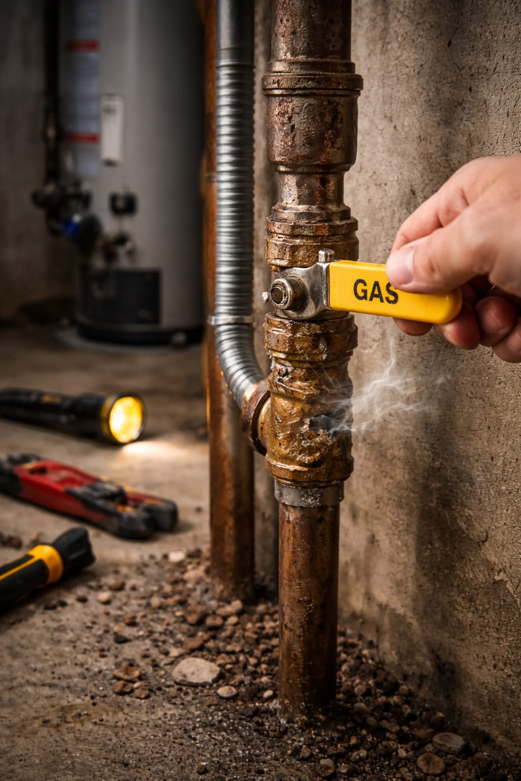 Gas Line Leak Warning Signs