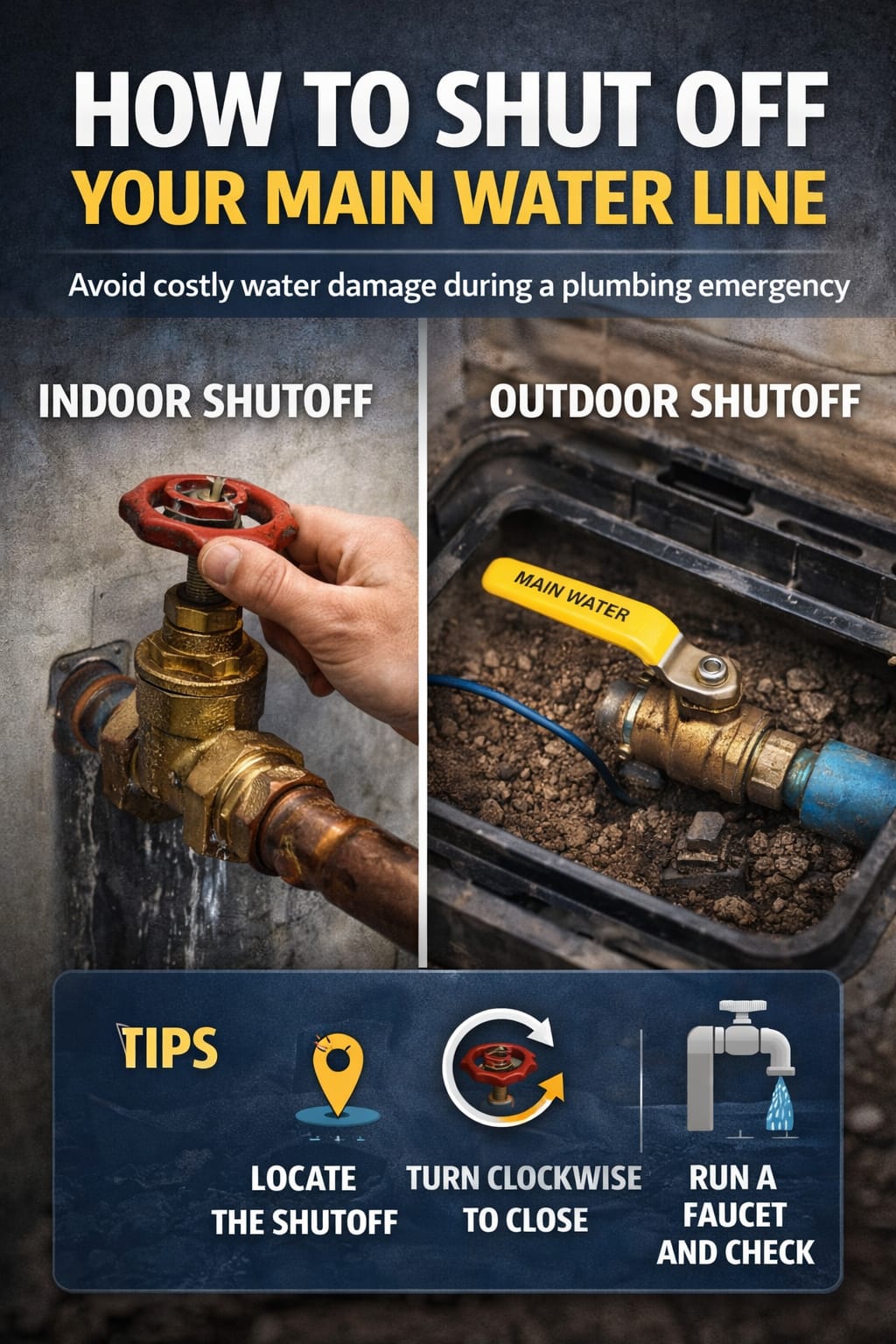 How to Shut Off Your Main Water Line