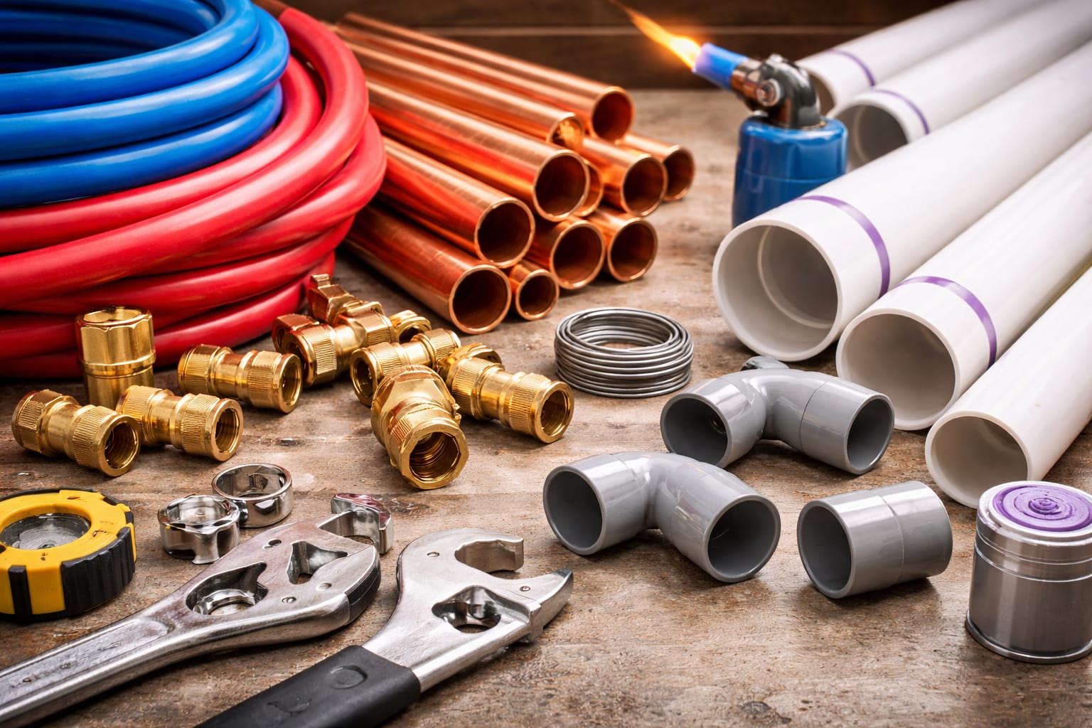 PEX vs. Copper vs. PVC | A Homeowner's Pipe Guide