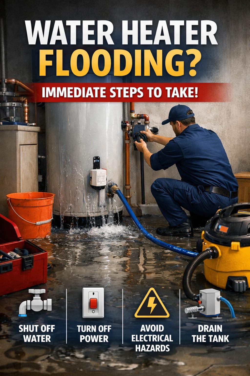 Water Heater Flooding Immediate Steps to Take